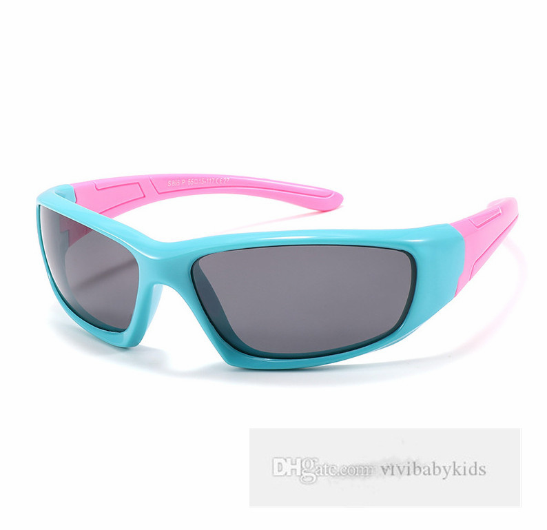 Kids Sports Polaryzacja na świeżym powietrzu okulary przeciwsłoneczne moda dziewczęta okulary przeciwsłoneczne Dzieci UV 400 gogle Boys Beach Holiday SUERBLOCK CHOUR Z6663