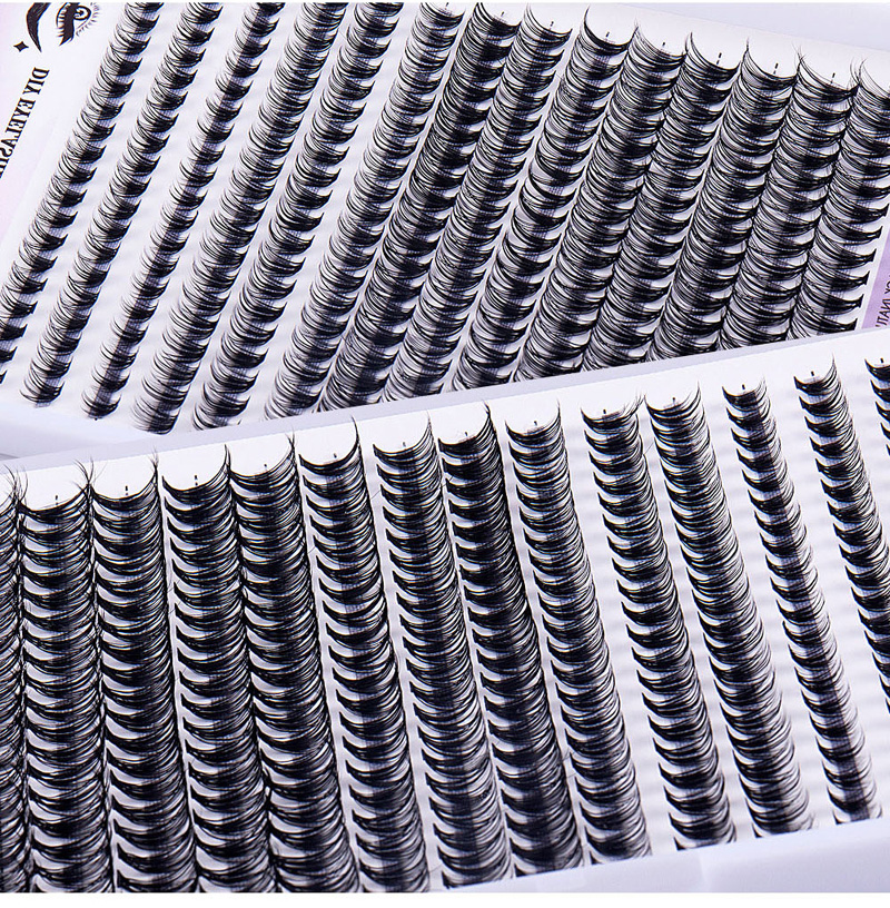 280 Cluster Segmented Eyelashes Dense Slender Reusable Handmade Grafted Lashes Extensions Naturally Soft Light Indovidual Eyelashes