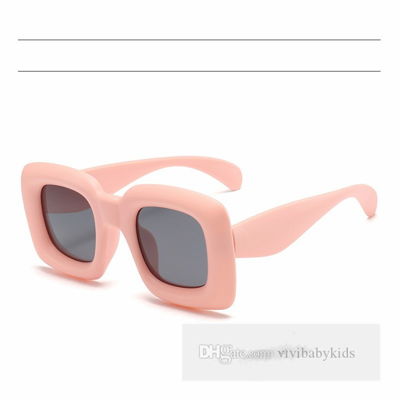 Kids Silicone square frame sunglass fashion boys girls outdoor cycling sunglasses children Uv protection beach sunblock Z6675