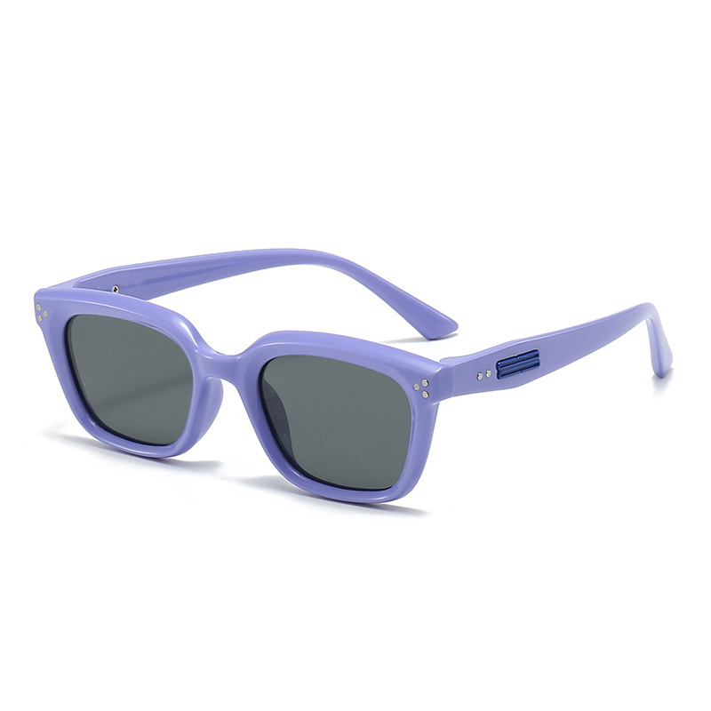 Mode enfants lunettes de soleil polarisantes filles rivet lunettes de soleil à monture carrée enfants d'été Uv 400 lunettes garçons plage crème solaire ombre Z6680