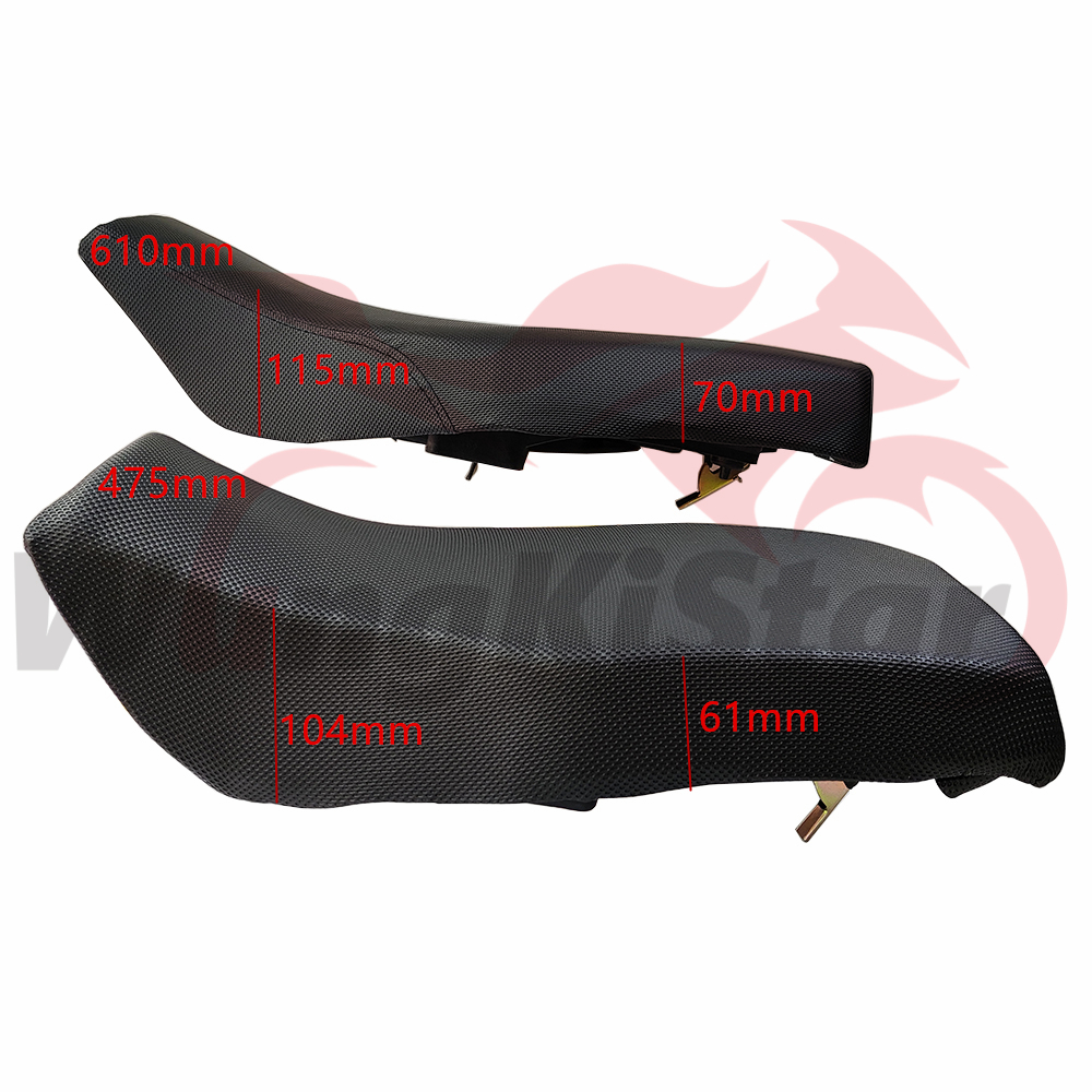 475 MM * 280 MM * 50 MM 610 MM * 360 MM * 70 MM ATV Quad Zadel Zadel Platte Schuim Zitting Passagier Kussen Pad Voor 110-125cc Motorfiets 4-wiel Kleine Bull Buggy Motor Dirt Pit Bike Go Kart