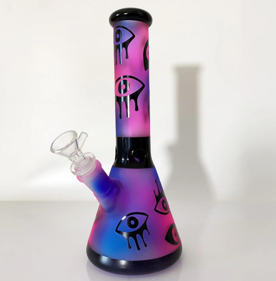 Rauchen Shisha Bäume Glas Wasser Bongs Baker Base mit 14 mm Schüssel Ice Bubbler Dab Rigs 10 Zoll hohe Bong dicker Dab Rig