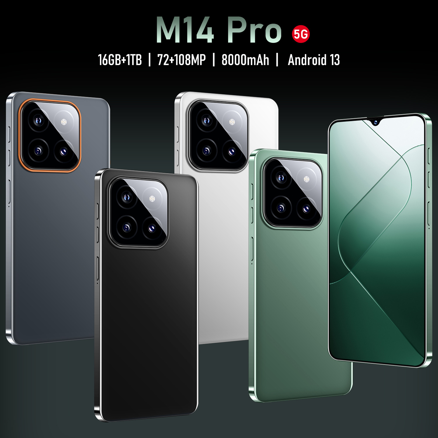 M14Pro transgraniczny telefon komórkowy 2024 NOWOŚĆ transgranicznego 1G 16G Niski end hurt handlu smartfonem