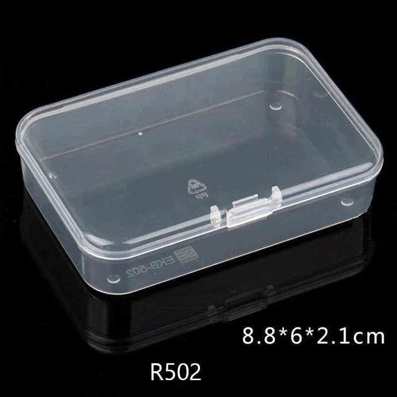 Many Sizes Transparent Plastic Box Storage Collections Item Packaging Portable Case Mini Case Clear Small Tools Box