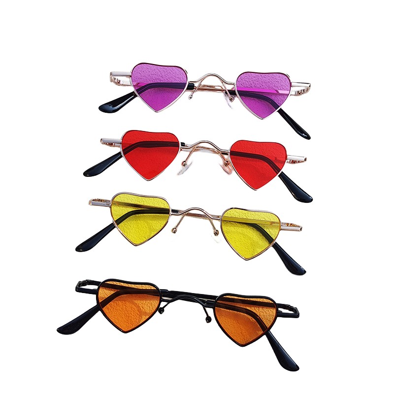 Rétro drôle petit cadre amour enfants lunettes enfants personnalité lunettes de soleil garçons filles UV 400 lunettes de protection lunettes de soleil Z6688