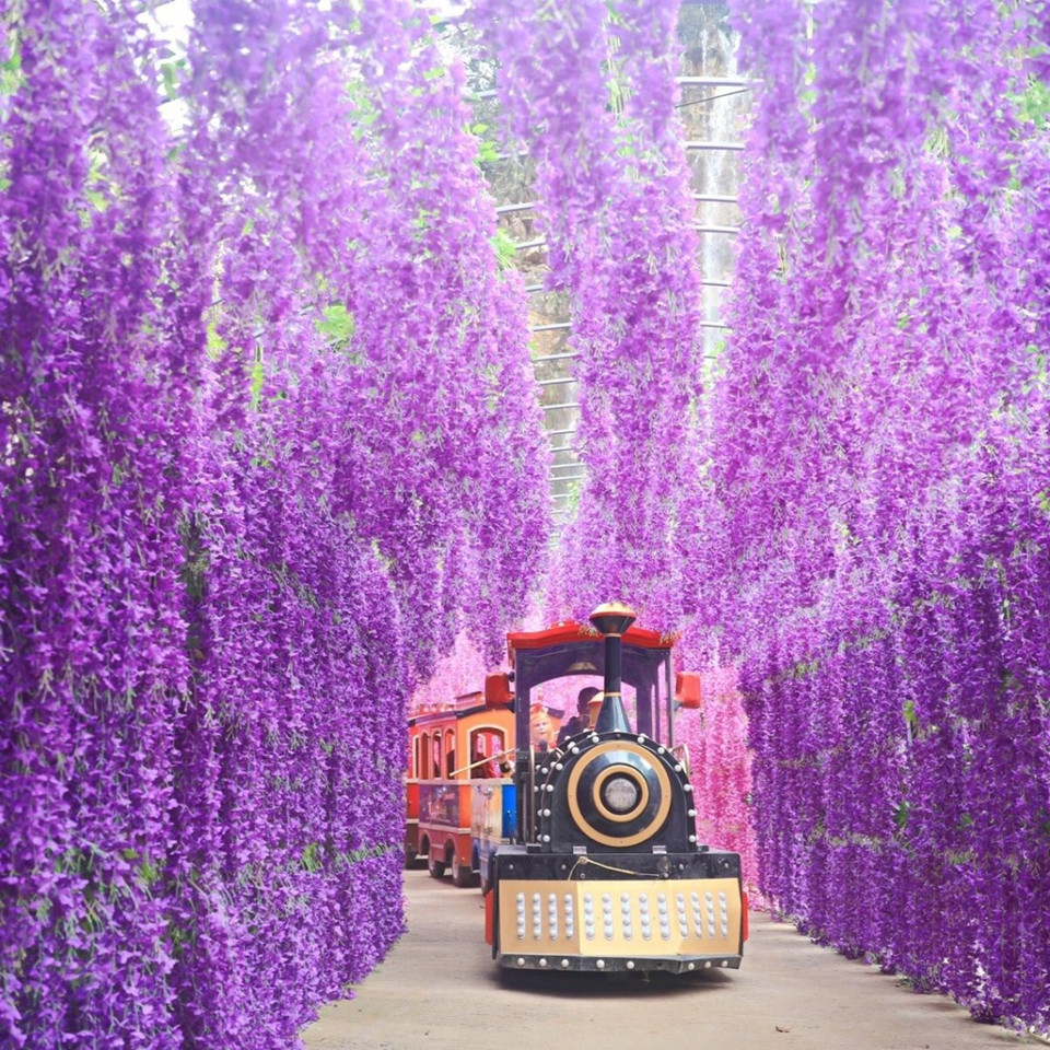 3フォーク人工魔女の花の弦楽壁飾り飾りヴァインウェディングパーティー天井装飾サイトレイアウト