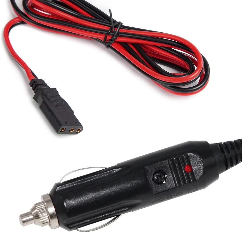 Accessories CB power cord cable 2wire 15A 3pin Plug Fused Replacement CB Power Cord with 12V Cigarette Lighter Plug for CB/Ham Radio