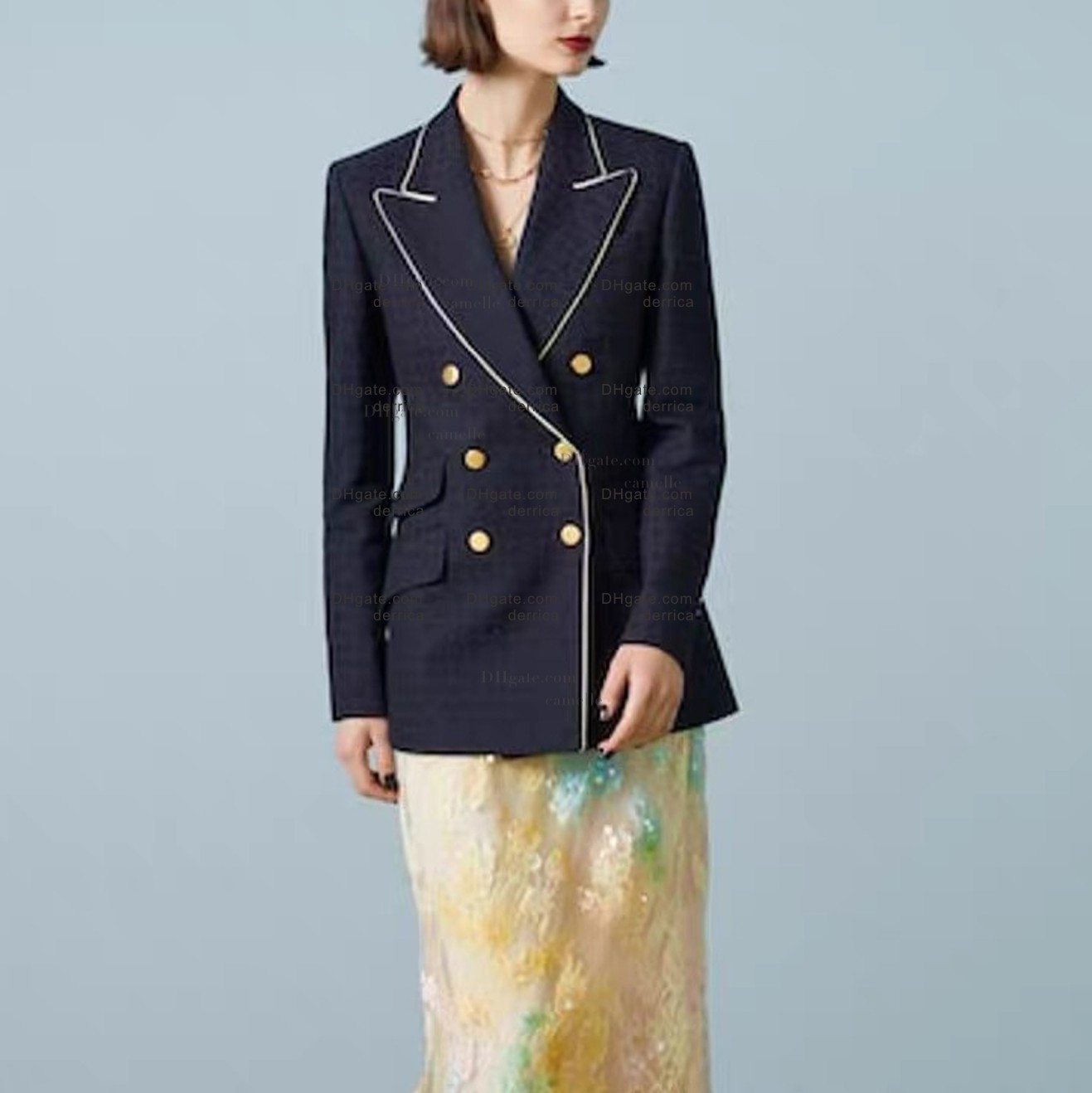 Frauen Designer Blazer Jacke Mantel Kleidung Buchstaben Akademischer Stil Frühling Herbst Neu veröffentlichtes Top