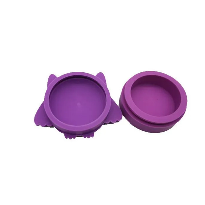 Owl shape 11ml silicone wax containers cartoon box food grade jars dab dabber tool storage tobacco oil herb rubber holder