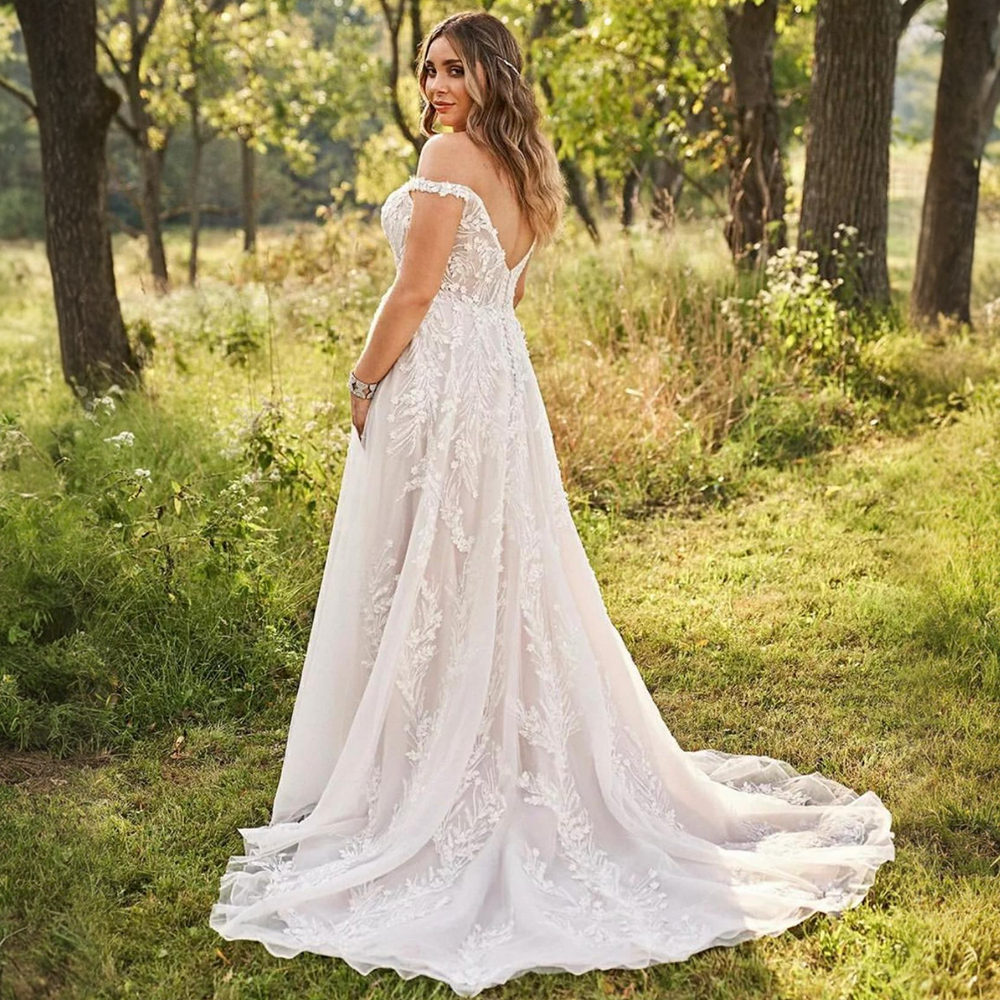 Abito da sposa fulllace la sposa con spalle scoperte scollo a cuore applicazioni di pizzo con perline a strati abiti da sposa in tulle il matrimonio le donne nere della Nigeria NW023