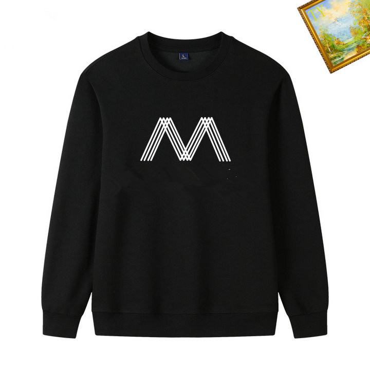 2024 Printemps Automne Lettre Géométrique Imprimer Sweat À Capuche Pour Homme Pull En Coton Vestes De Mode O-cou À Manches Longues Sweat-shirts Pour Hommes HSCWM006