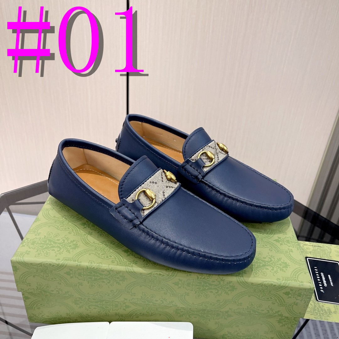 40MODEL 2024 Luxury Designer Men Loafers Shoes Blue orange Moccasins Italian Shoes Slip On Men Dress Shoes Original Male Office Party Wedding drive Shoes Size 38-46