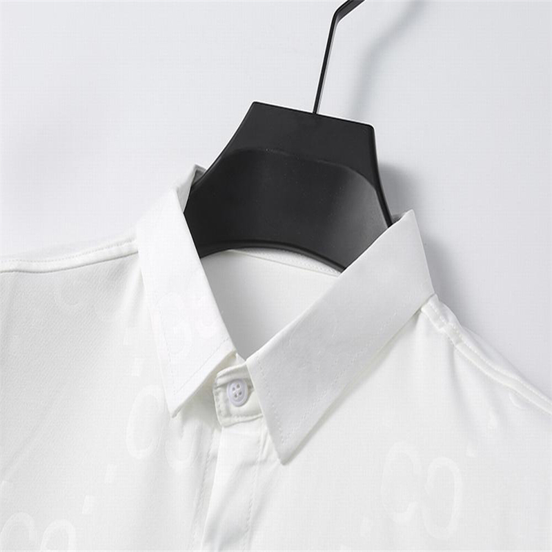 Nouvelle tête imprimée pour hommes Chemise à manches longues Casual Imprimé noir et blanc avec un choix de chemise décontractée pour hommes et de chemise ample en soie pour femmes m-3xl