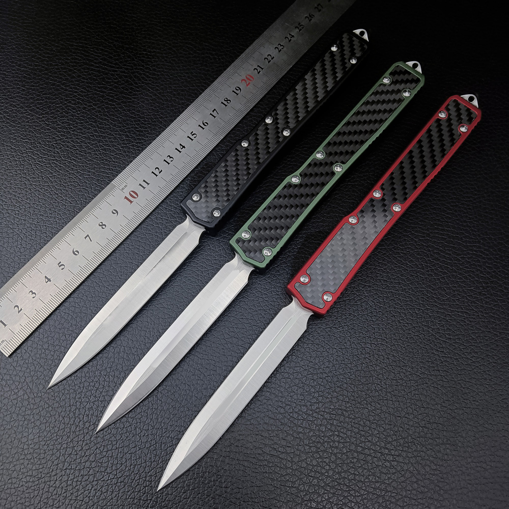 Automatyczna nóż Makora 2 Micro Makora II EDC Self Obrony Pocketknives D/E D2 Blade Włókno z włókna węglowego A16