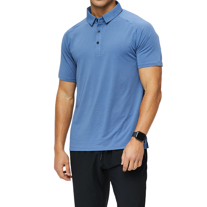 LL-2024 Completo da yoga Polo unisex Magliette Abbigliamento da palestra Esercizio Abbigliamento fitness Abbigliamento sportivo Camicie da allenamento Colletto rovesciato Top Manica corta Elastico Traspirante Uomo