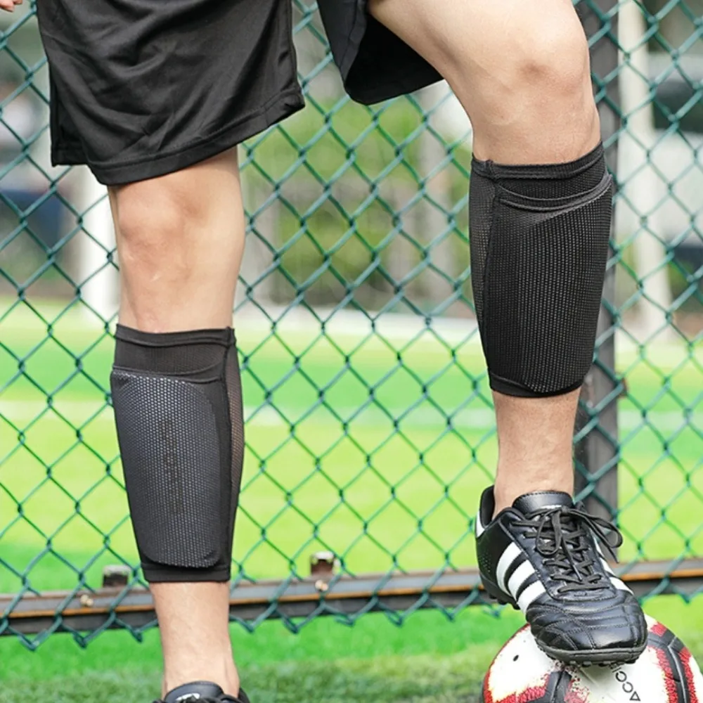 Sports Soccer Shin Guard Socks Pad Hylsa Sock Leg Support Football Compression Hylsa Vuxna Teens Barn Legskydd