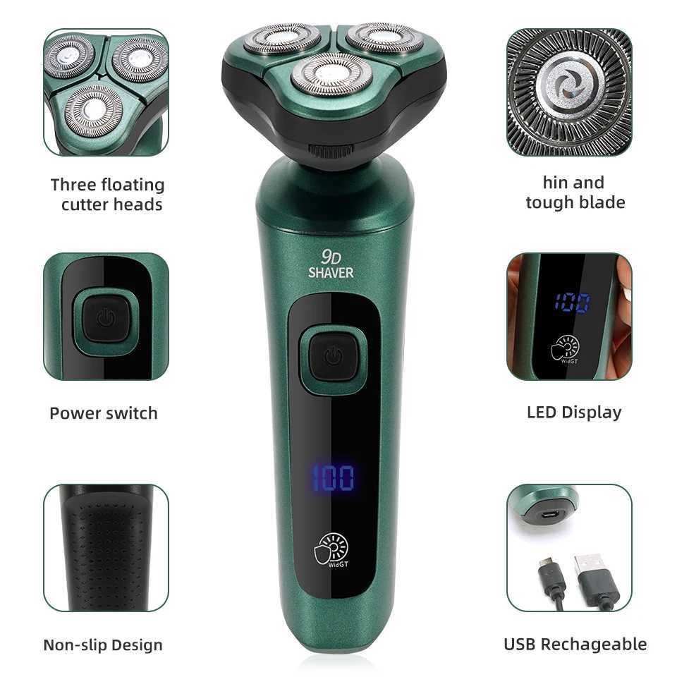 Electric Shaver 4 in 1 Electric Shaver Body Washable Rechargeable Electric Beard Trimmer Shaving Machine For Men Beard Razor Fast Charging