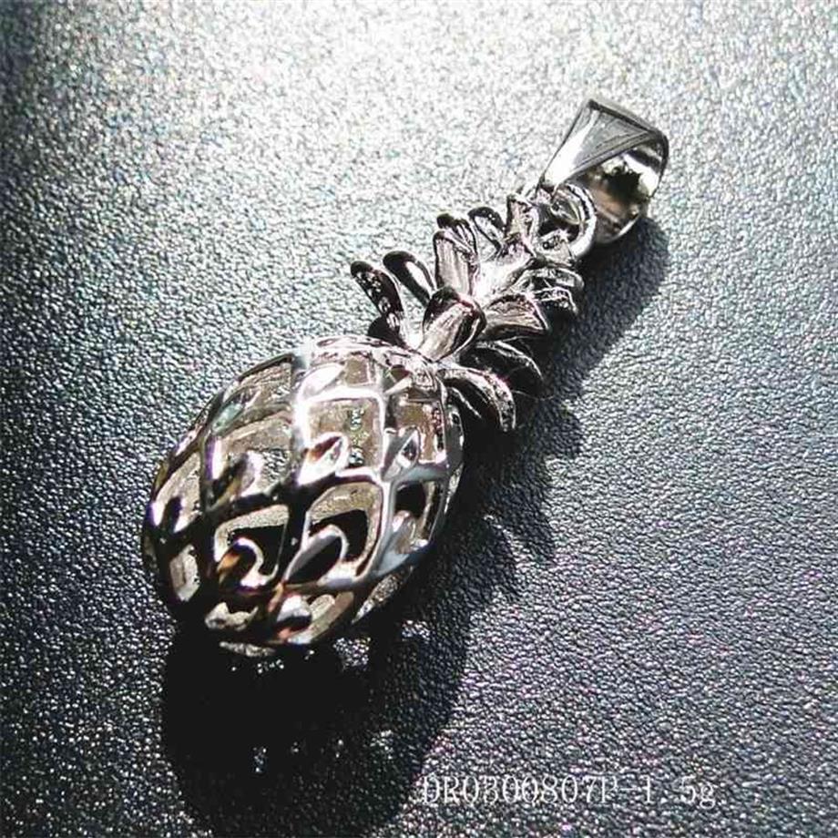 Vendita di alta qualità collana con ciondolo ananas in argento sterling 925 donna uomo regalo bambini 210524188z