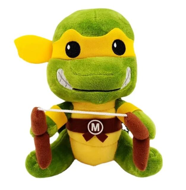 Jouet en peluche tortue de combat mignon, compagnon de jeu pour enfants, cadeau de vacances, décoration de salle, vente en gros