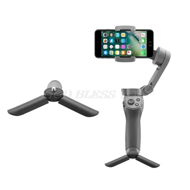 Tripods Mini Taşınabilir Desktop DJI OSMO MOBİL İÇİN TRIPOD 2/3 Handheld PTZ Stabilizatör Damlası Gönderen240115