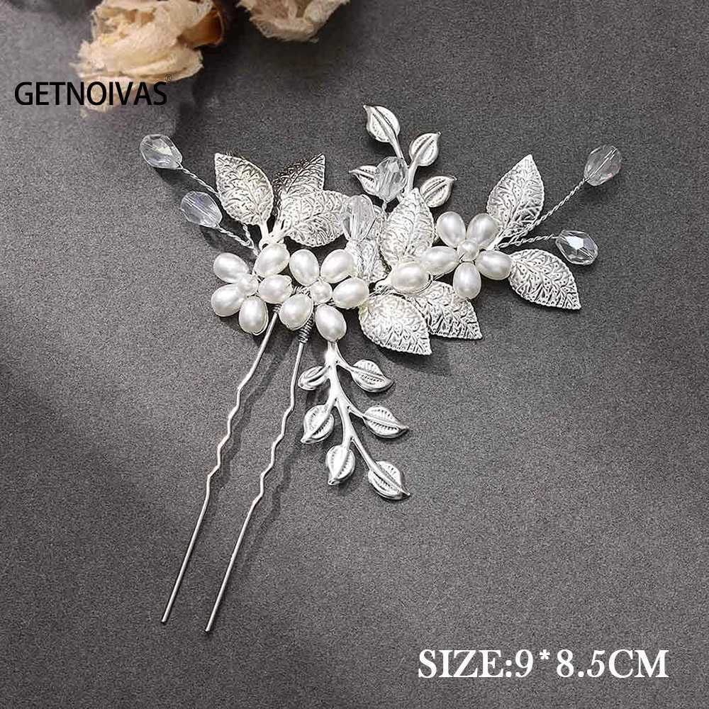 Opaski na głowę Włosy grzebice u kształt Pearl Hair Clips Akcesoria dla kobiet ozdoby głowicy biżuteria