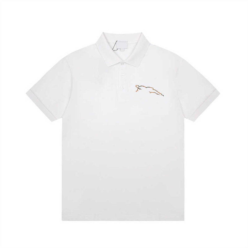 PPMen's nieuwe poloshirt heren korte mouw revers klassiek effen kleur voorkant borst mode eenvoudig slim-fit zakelijk overhemdS-XXL