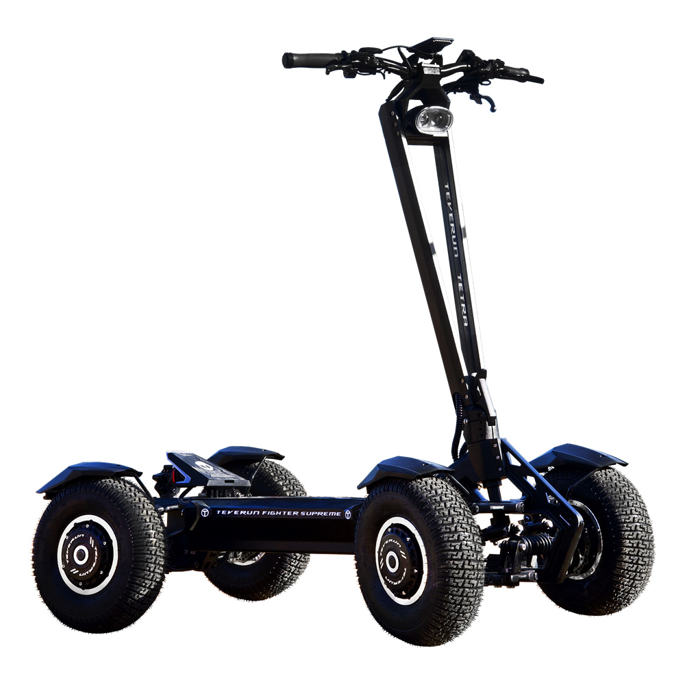 Nouveau Teverun TETRA 1500W * 4 60V 60AH crête 12000W écran TFT 13 pouces pneu tout-terrain vitesse maximale 55 km/h NFC/APP Lock Scooter électrique officiel