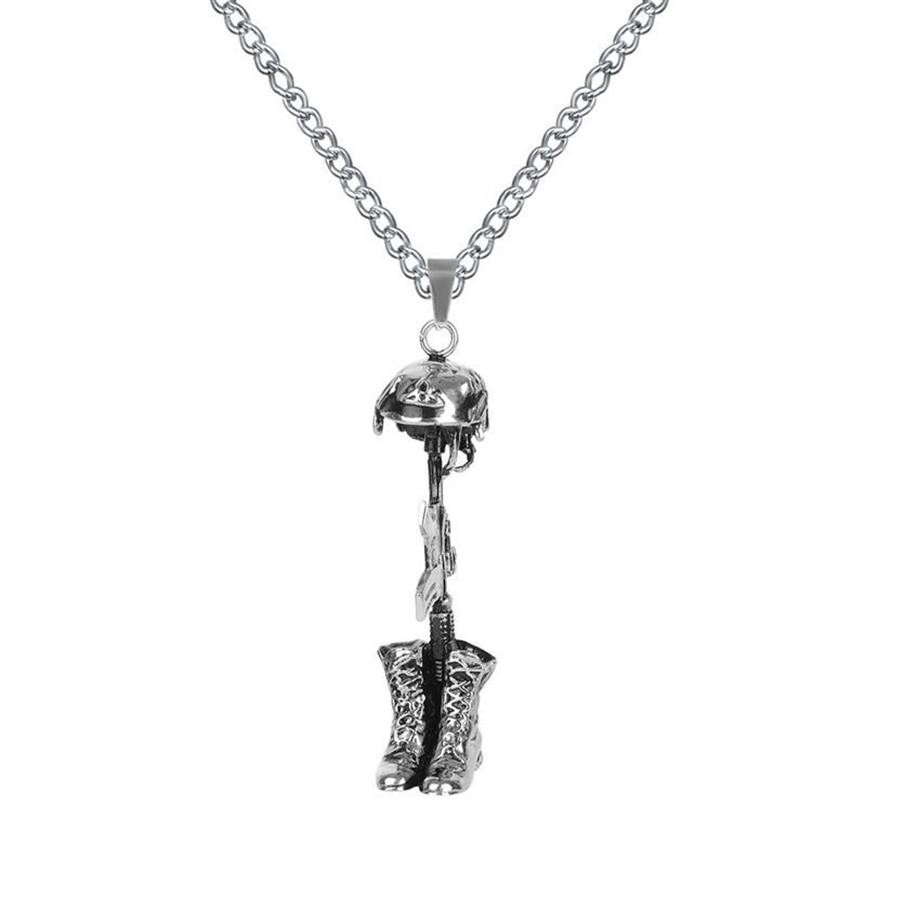 Lily Cremation Jewelry Amry Boots Helmetgun Urn Necklace Memorial Ash Gift Bag Funnel 및 Chain240f와 함께 펜던트 기념 펜던트