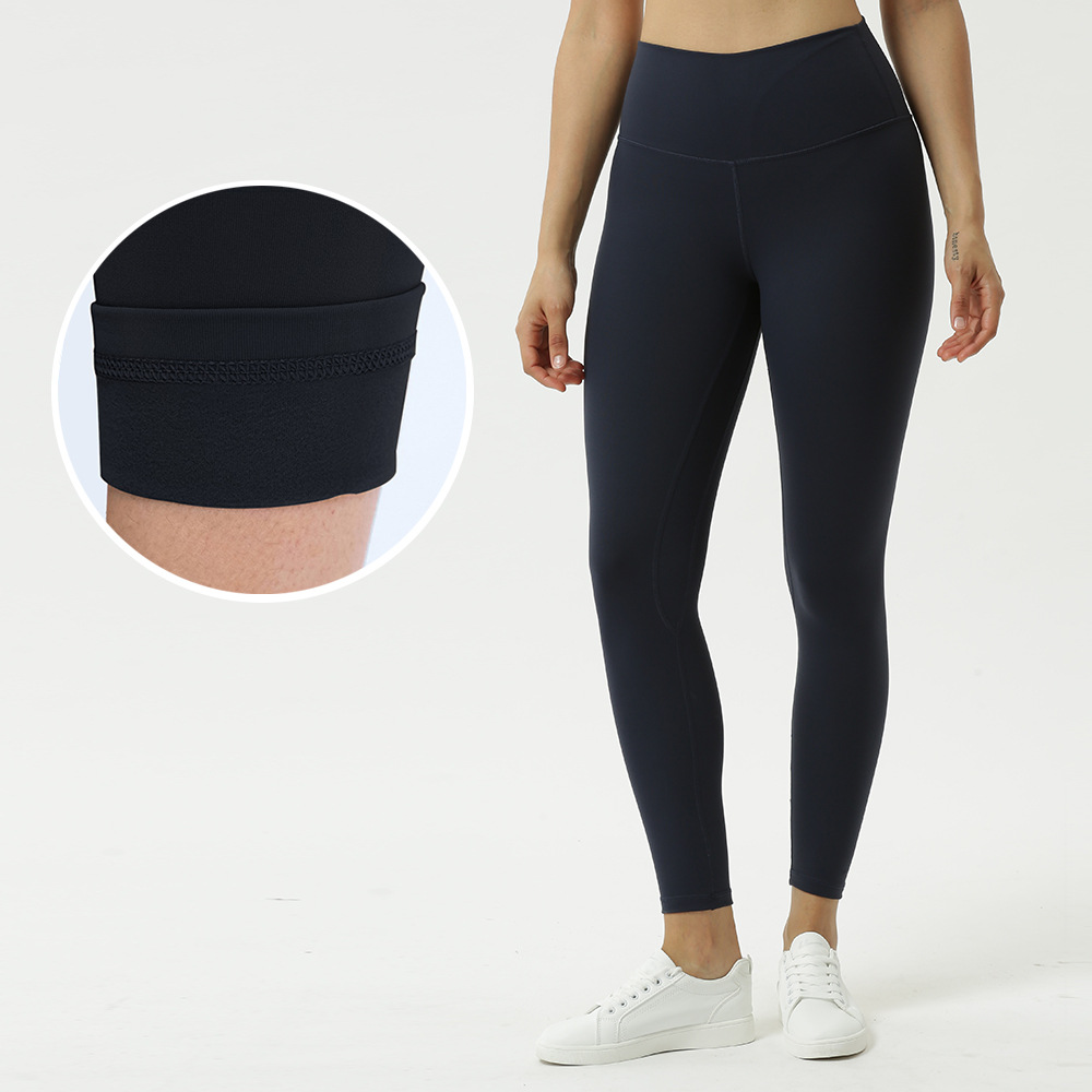 Pantaloni da yoga a vita alta Leggings da fitness push-up da donna Pantaloni sportivi a forma di T con elastico morbido l'allenamento della corsa Lady