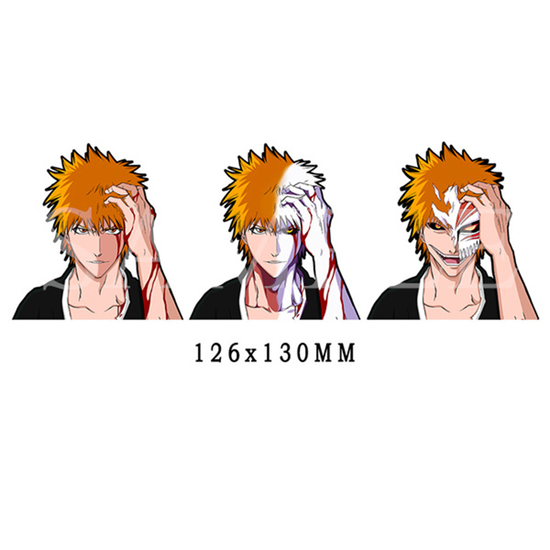 3D Anime Motion Lenticular Stickers Bleach Kurosaki Ichigo Waterproof Decals for Cars, Laptop, Kylskåp, resväska, vägg, fönster osv. Toy Gift