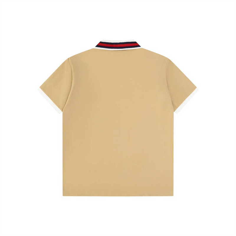 Nieuw poloshirt voor heren, revers met korte mouwen, klassiek, effen kleur, voorvak, mode, eenvoudig, slim-fit, zakelijk Paul-shirtS-XXL1