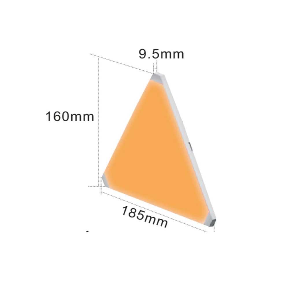 ナイトライトスーパーシンWiFi Bluetooth LED Triangle Lamps Indoor Light App Control LED Night Light for Computer Game Decoration YQ240207