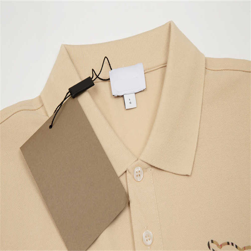 PPMENS NYA POLO SHIRT MÄNS KORT SLEEVE LAPEL CLASSIC SOLID Color Front Chest Fashion Simple Slim-Fit Business Shirts-XXL