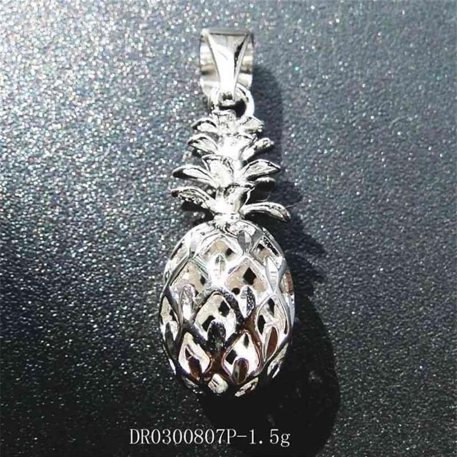 Vendita di alta qualità collana con ciondolo ananas in argento sterling 925 donna uomo regalo bambini 210524188z