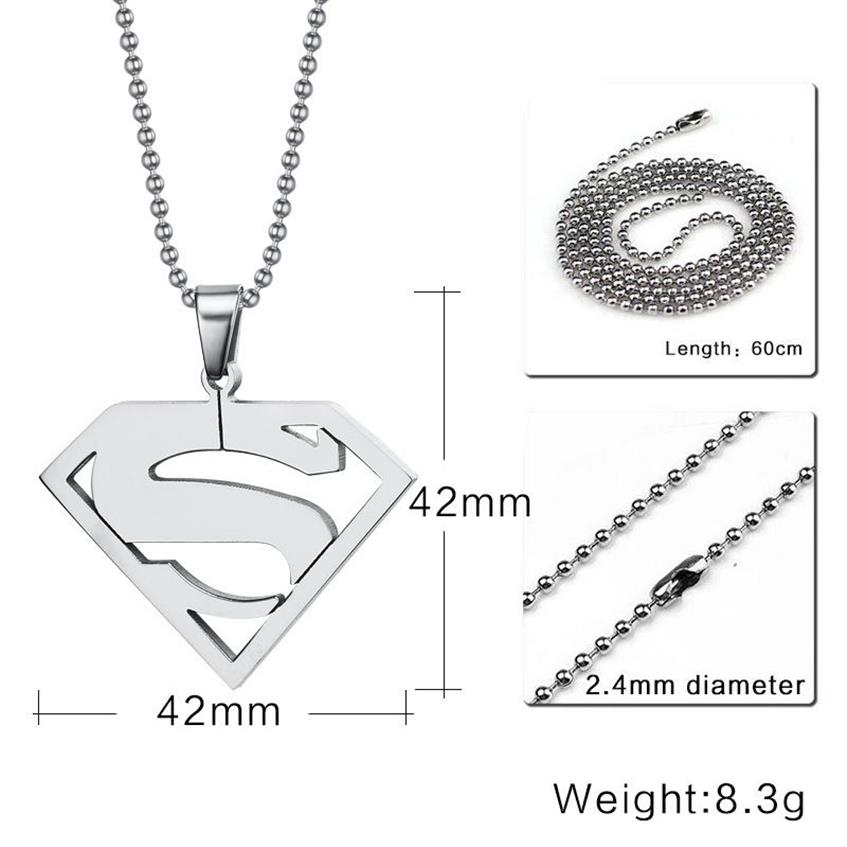 Superman Pendaplated Superman Halsband hängsmycken för män Kvinnor PN-002265R