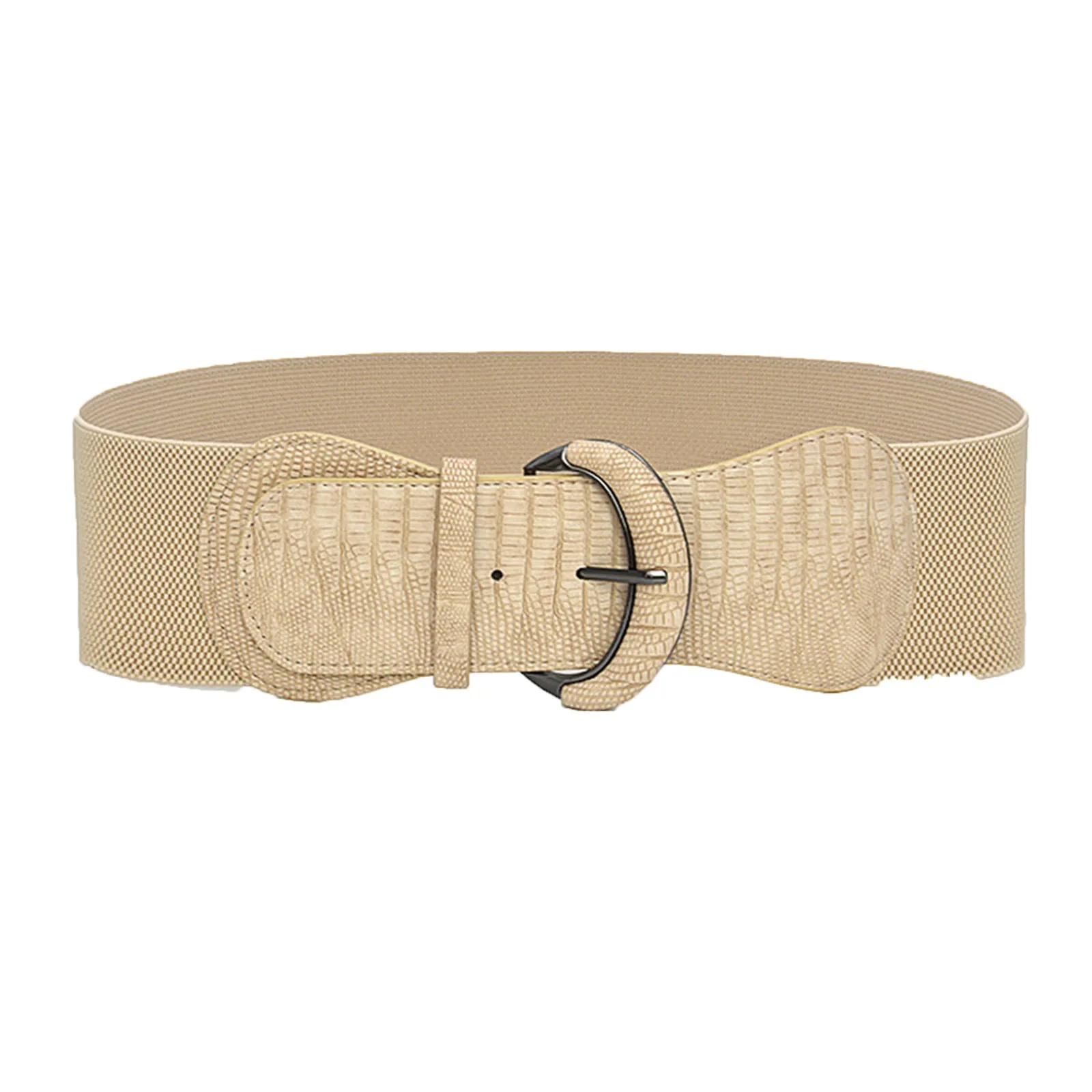 PU lederen gesp riem voor vrouwen riem chique brede taille elastische riem dames vintage riem vrouwelijke tailleband jurk decor ceintures