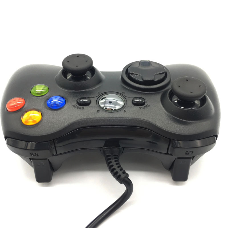 Alça de console de gamepad com fio USB para Microsoft Xbox 360 Xbox360 Controlador Joystick Controladores de jogos Gampad Joypad Nostálgico com pacote de varejo novo