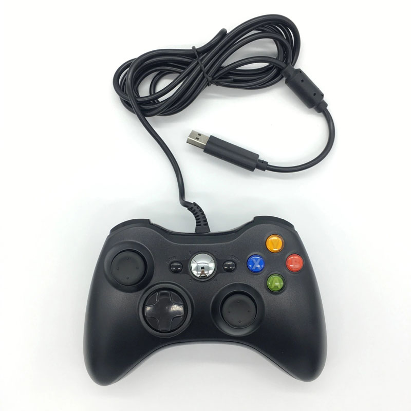 Microsoft Xbox 360 Xbox360コントローラーのジョイスティックゲームコントローラー用のUSB有線ゲームコンソールハンドルGampad Joypad Nostalgic with Retail Package