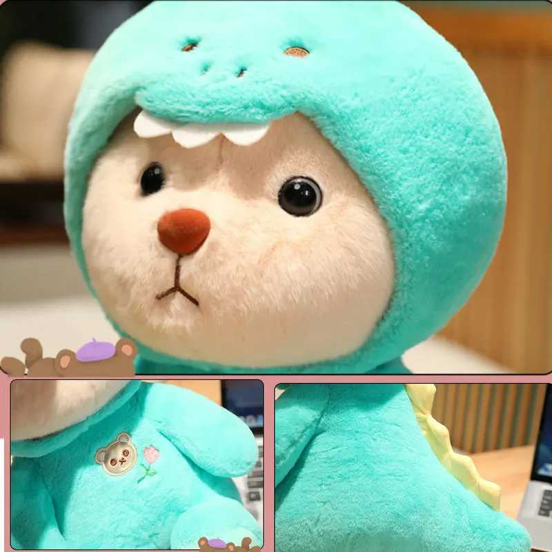 Pluszowe pluszowe zwierzęta cosplay różowa świnia dinozaur misia pluszowa zabawka wypchana kreskówkowa sosy króliczne królik Brown Bear Plushie dla dzieci urodziny