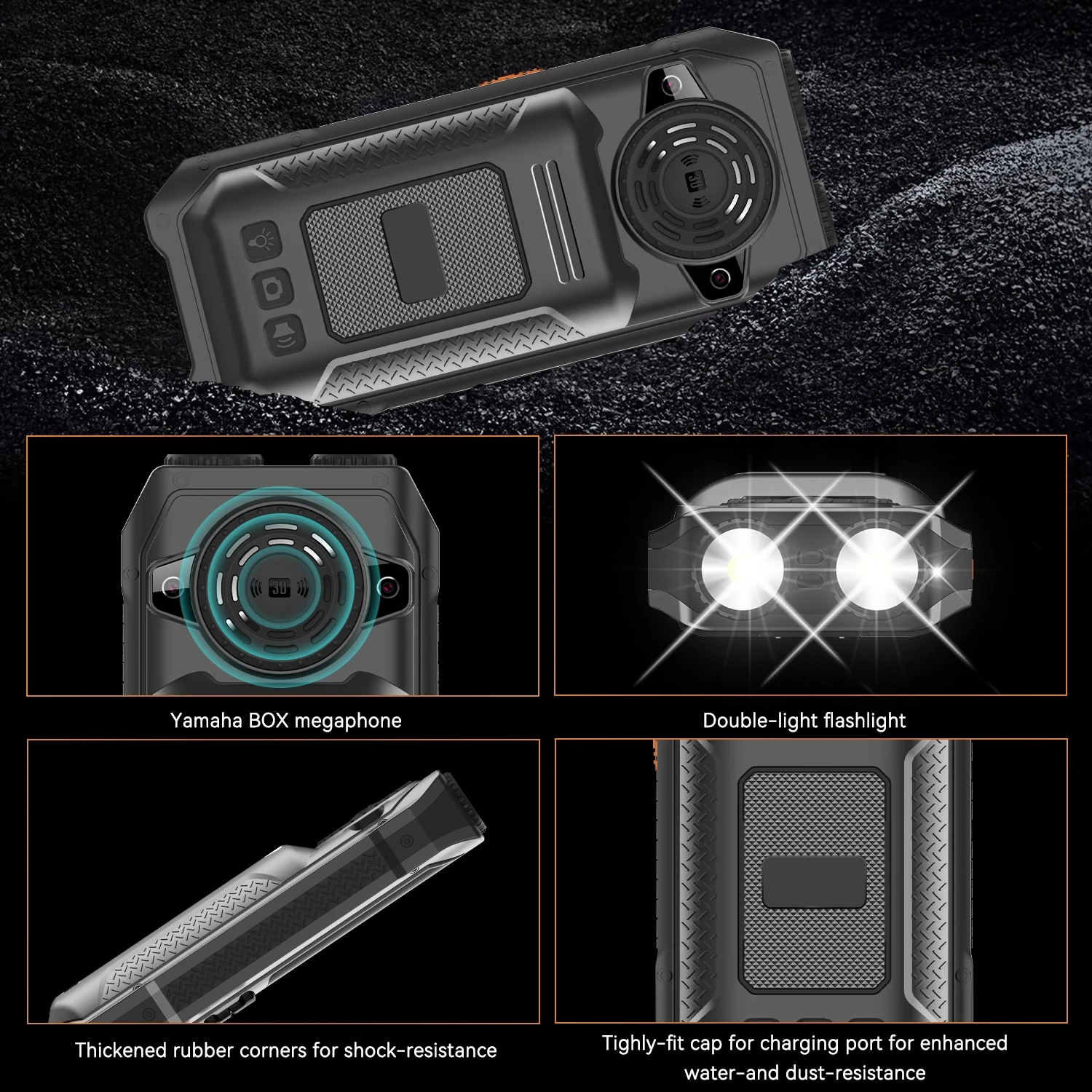 Długi telefon komórkowy Rugged Outdoor 4 SIM SOS SIST CALL GOOD ZMIANA DUAL LASHLIGHT WIELKIE GŁOCZNIK DUŻY BUTUNT BUTORBANK CELE