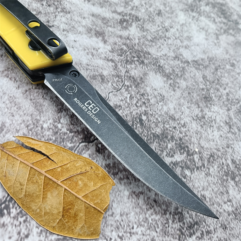 4 Colours CR-K 7096 CEO Ultralight Tactical Folding Knife 8Cr13Mov Stonewashed Blade Nylon Fiberglass Handles Everyday Carry Outdoor Hiking Pocket Knife 7097 7471