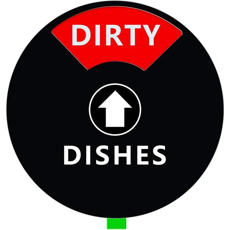 Running Empty Magnet Dishwasher Magnet Stickers Clean Dirty Magnet Double-Sided Type Dishwasher Sign Decor Accessories z0071