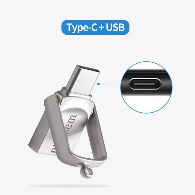 Chiavette USB Pendrive Memory Stick TYPE-C 64GB 2.0 Chiavetta USB in metallo Pen Drive Chiavetta USB USB 32GB