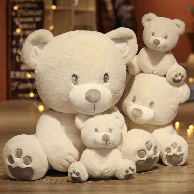 Gefüllte Plüschtiere, 25/40/60 cm, weißer Teddybär, Plüschtier, niedliches Cartoon-Tier, Bärenpuppe, Mädchen, Kind, Kind, Baby, Geburtstag, Weihnachten, Geschenk