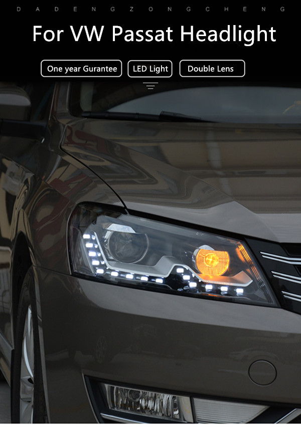 إشارة تشغيل إشارة المصباح الأمامي للسيارات النهار للركض ل VW Passat B7 2011-2015 LED LED LAMP