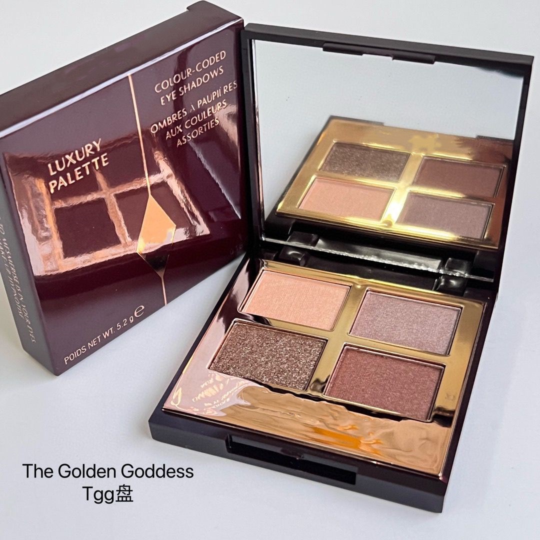 Luxe oogschaduwpalet Make-up merk 4 kleuren Oogschaduw kussenpraat PT overdrijft EX Bella sofia BS The Golden Goddess TGG 5,2 g