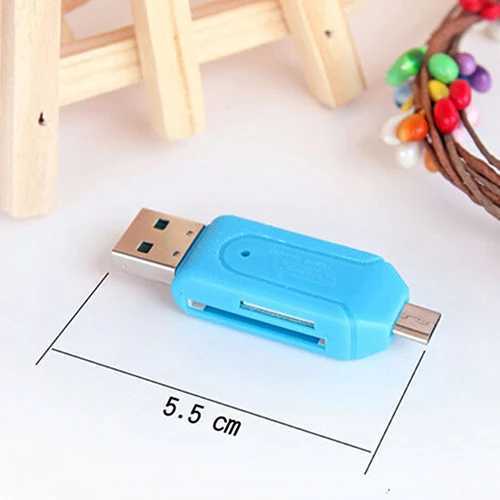 USB-флеш-накопители Pen Drive 2 в 1 USB OTG Card Reader Высокоскоростной флэш-накопитель Реальная емкость Карта памяти Подходит для телефонов, предложения с бесплатной отправкой