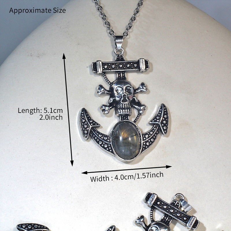 Красивые ожерелья с подвесками из натурального лабрадорита, резной череп, камень, кристалл, ожерелье, подарок