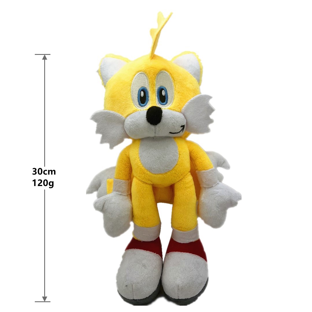 Super Sonic Hedgehog Plush Toys 30cm Soft Sonic Plush Figure Dolls Soffa Bedroom Decoration Children Birthday Presents