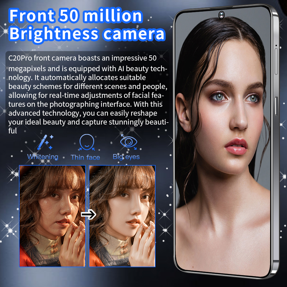 Смартфон с большим экраном, двойной SIM-картой, HD-камерой, 1T, Android, 10-ядерный процессор, 8000 мАч, 4G, разблокировка по идентификатору лица, OTG